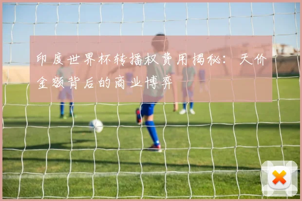 印度世界杯转播权费用揭秘:天价金额背后的商业博弈